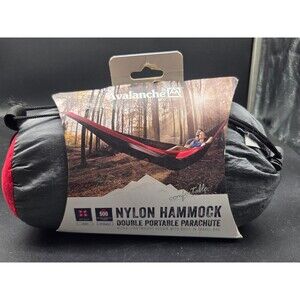 Portable Hammock by Avalanche Parachute Nylon 500lbs Capacity 2 person  NEW